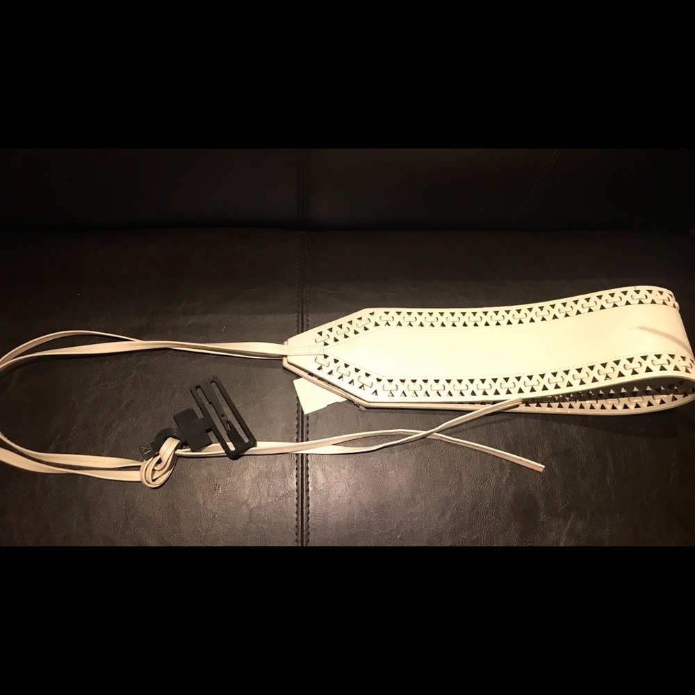 Ashley Stewart - Large White Belt